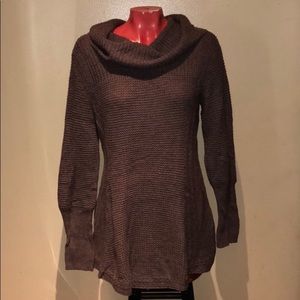 Brand New Brown Anthropologie Cowlneck Sweater